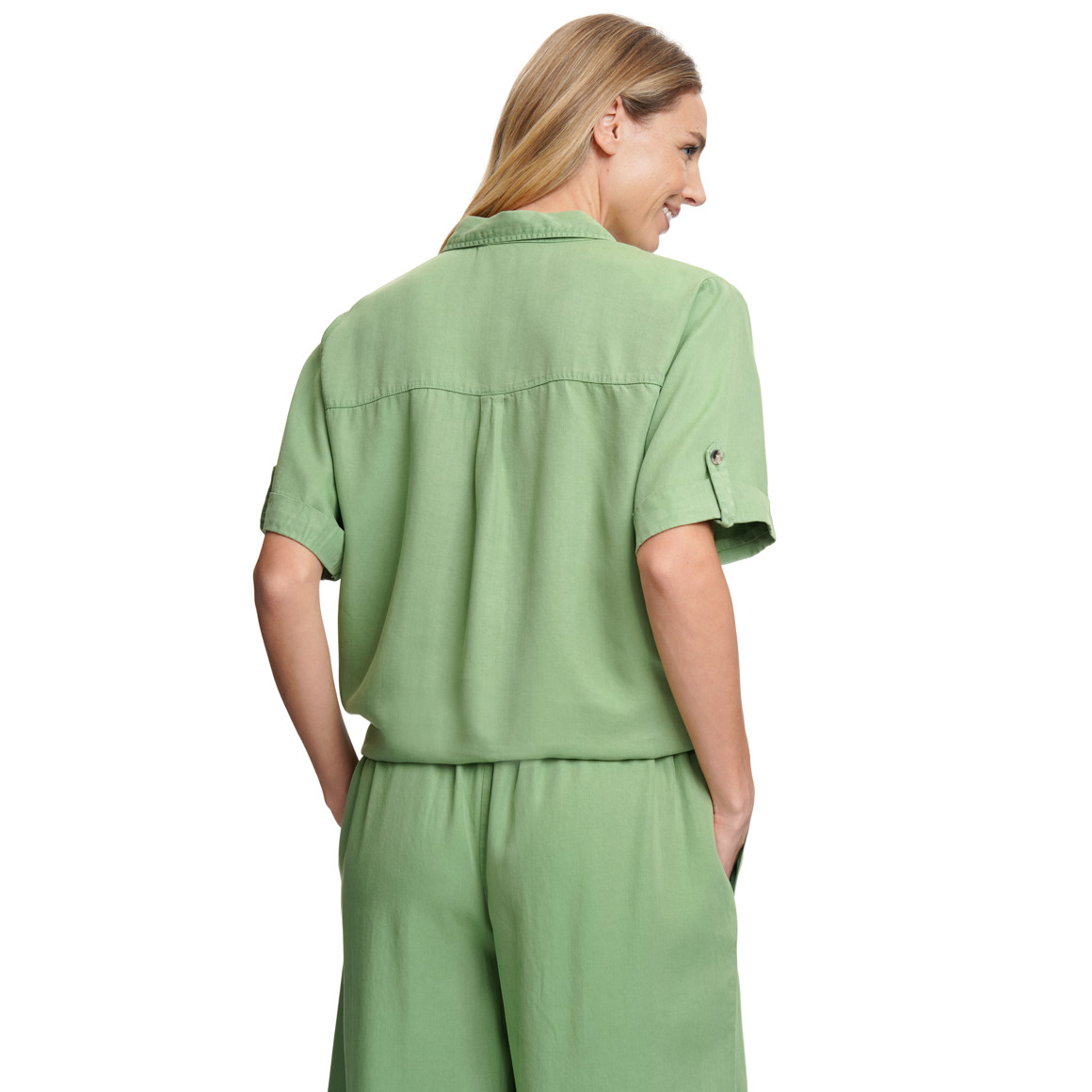 Damen Bluse mit Knotendetail