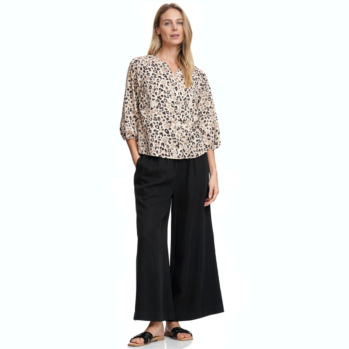 Damesblouse met all-over patroon