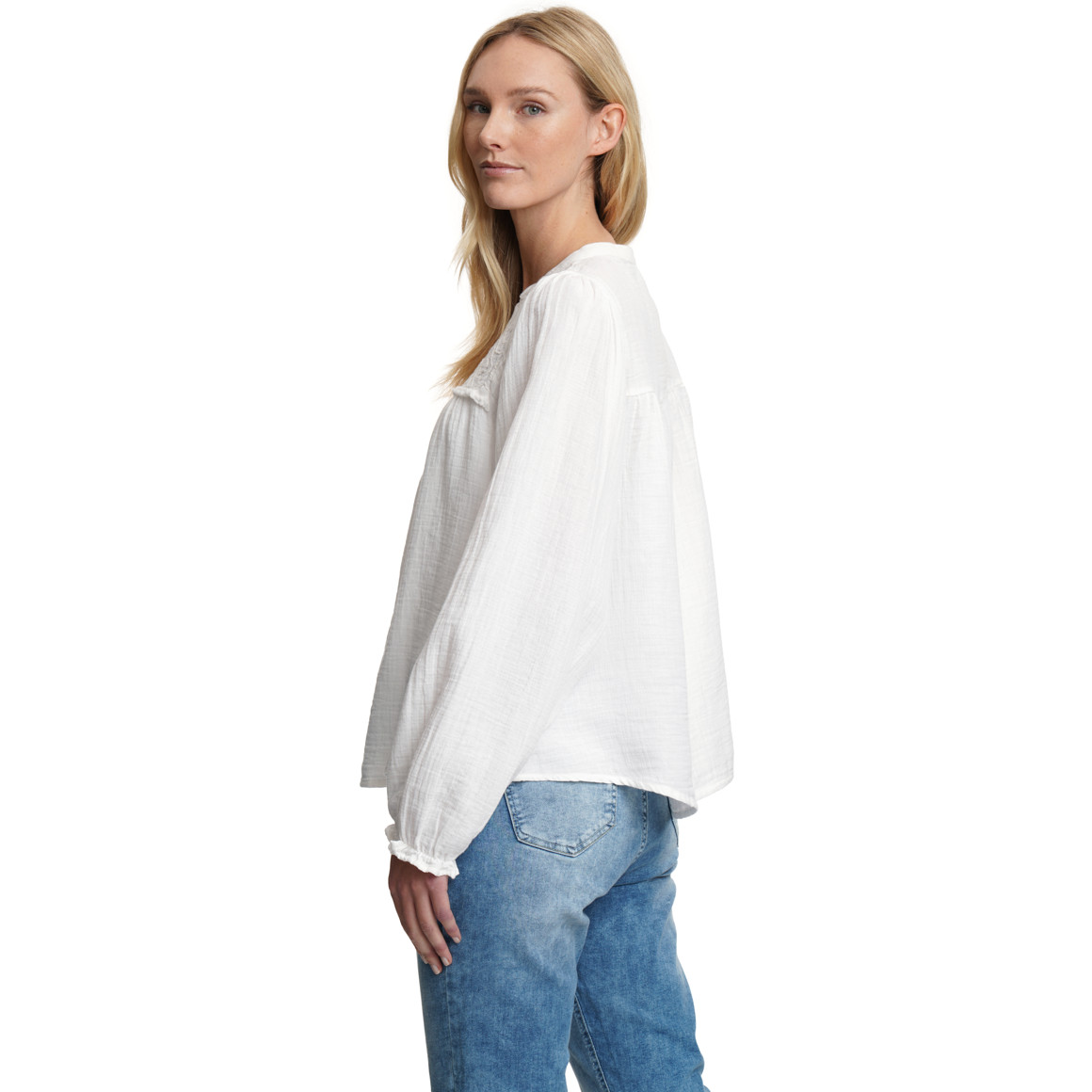 Damen Bluse mit Stickerei