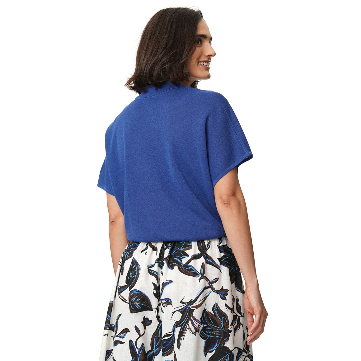 Damen Strick-Polo in leichter Qualität