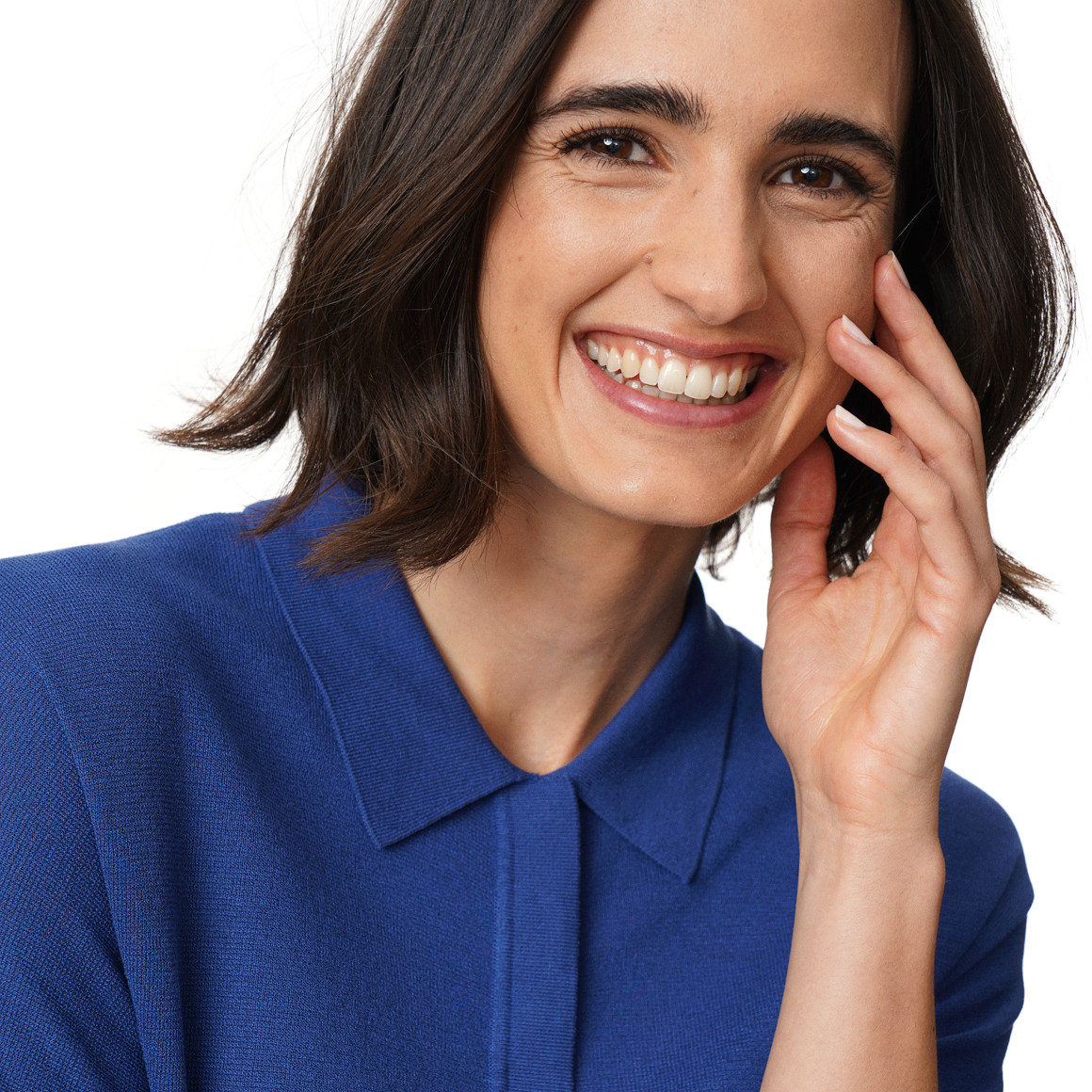 Damen Strick-Polo in leichter Qualität