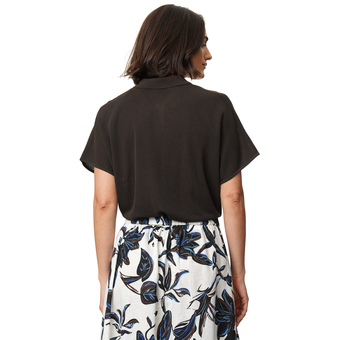 Damen Strick-Polo in leichter Qualität