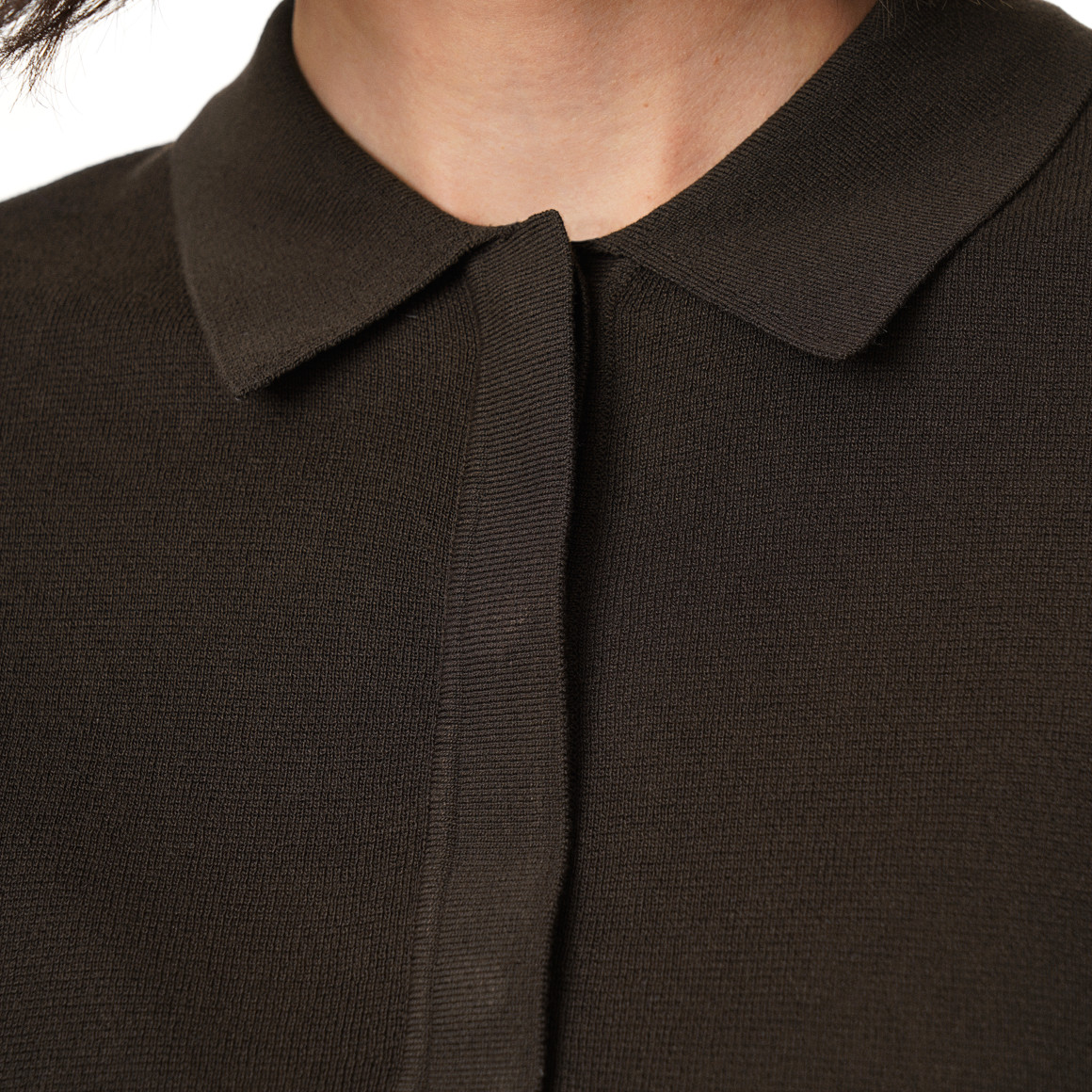 Damen Strick-Polo in leichter Qualität