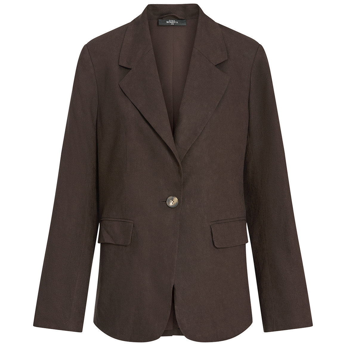 Damen Leinen-Blazer mit Reverskragen