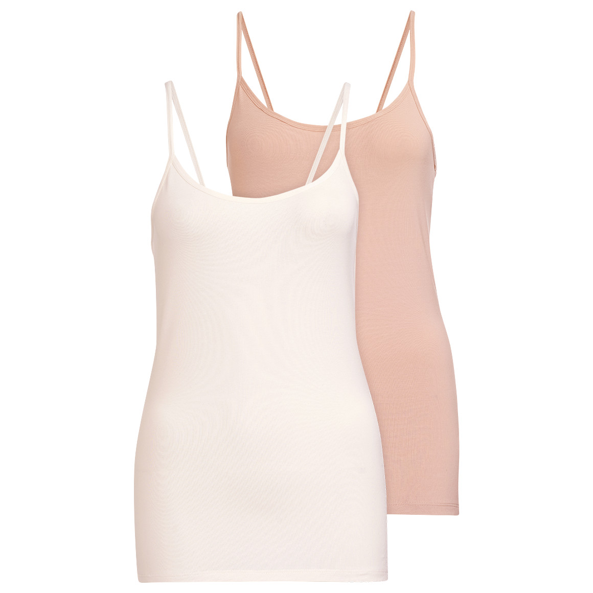 2 Damen Unterhemden mit Spaghettiträgern
