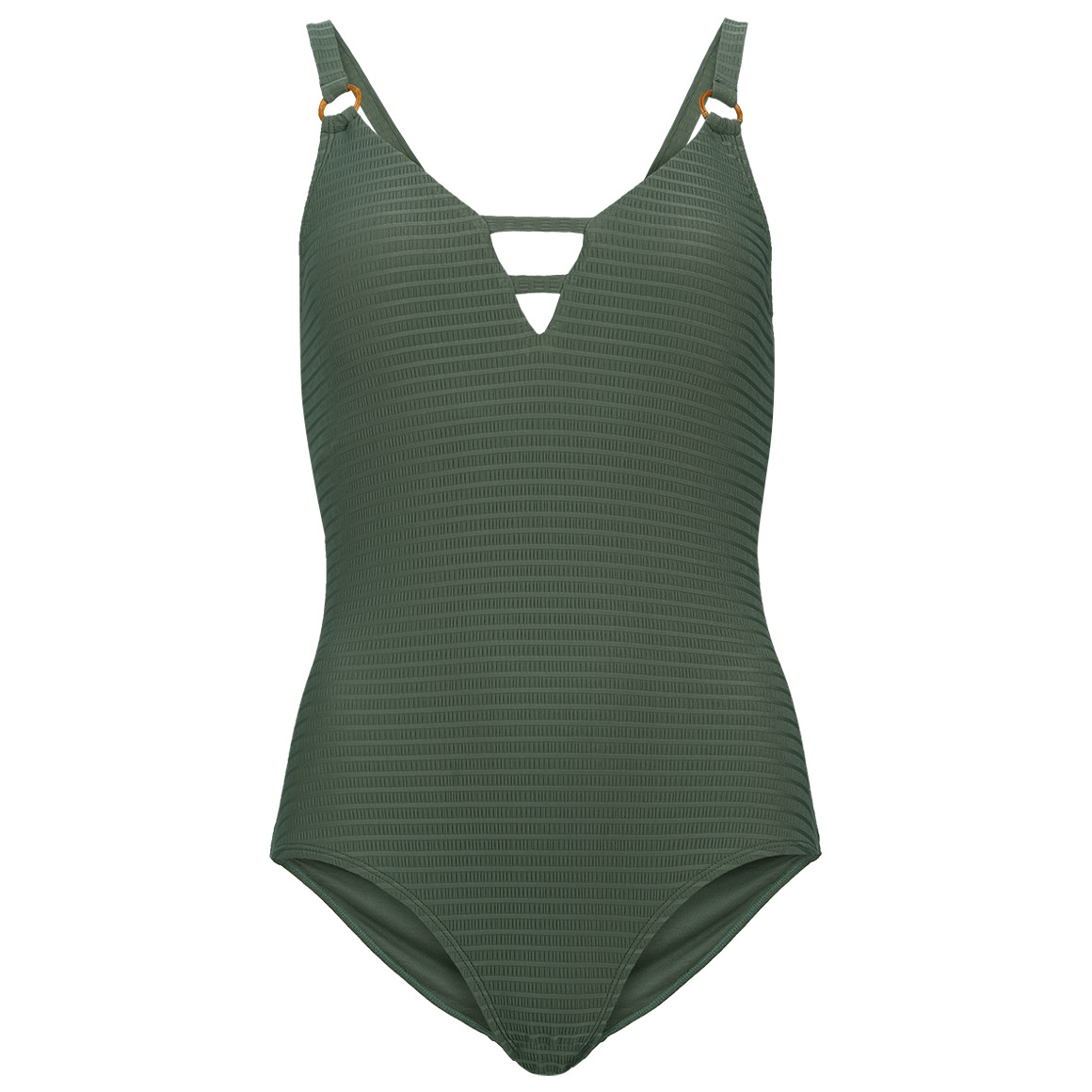 Damen Badeanzug mit Struktur-Muster