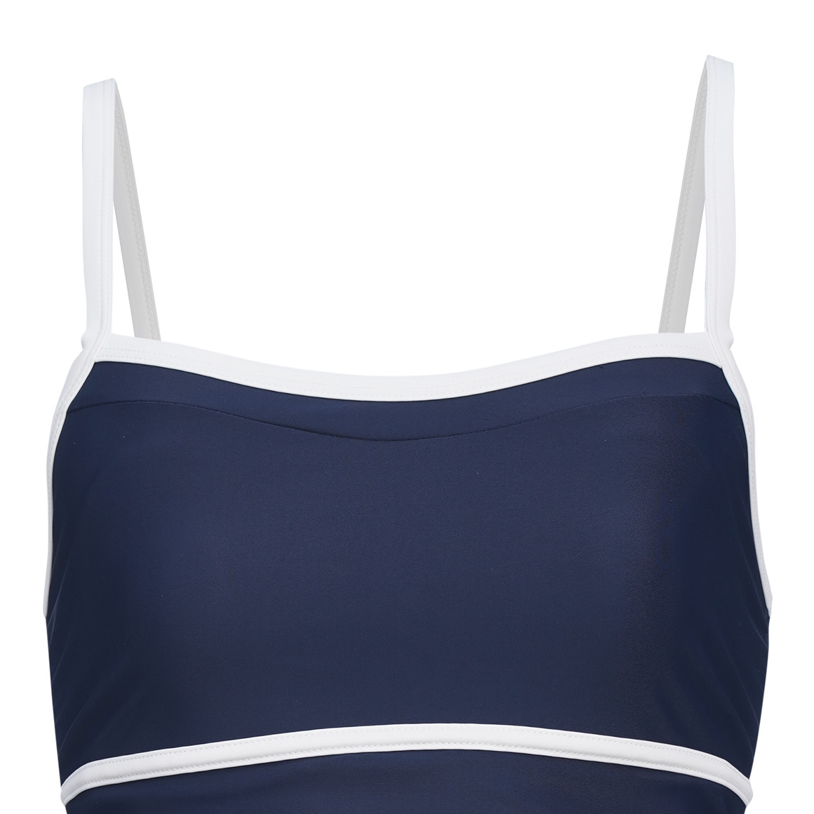 Damen Shape-Badeanzug mit Kontrastpaspel
