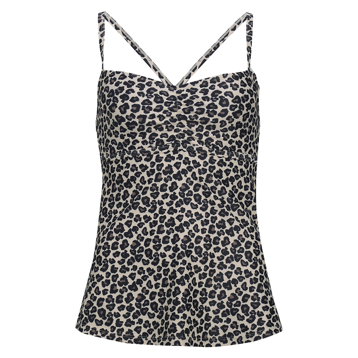 Damen Tankinioberteil im Leo-Look