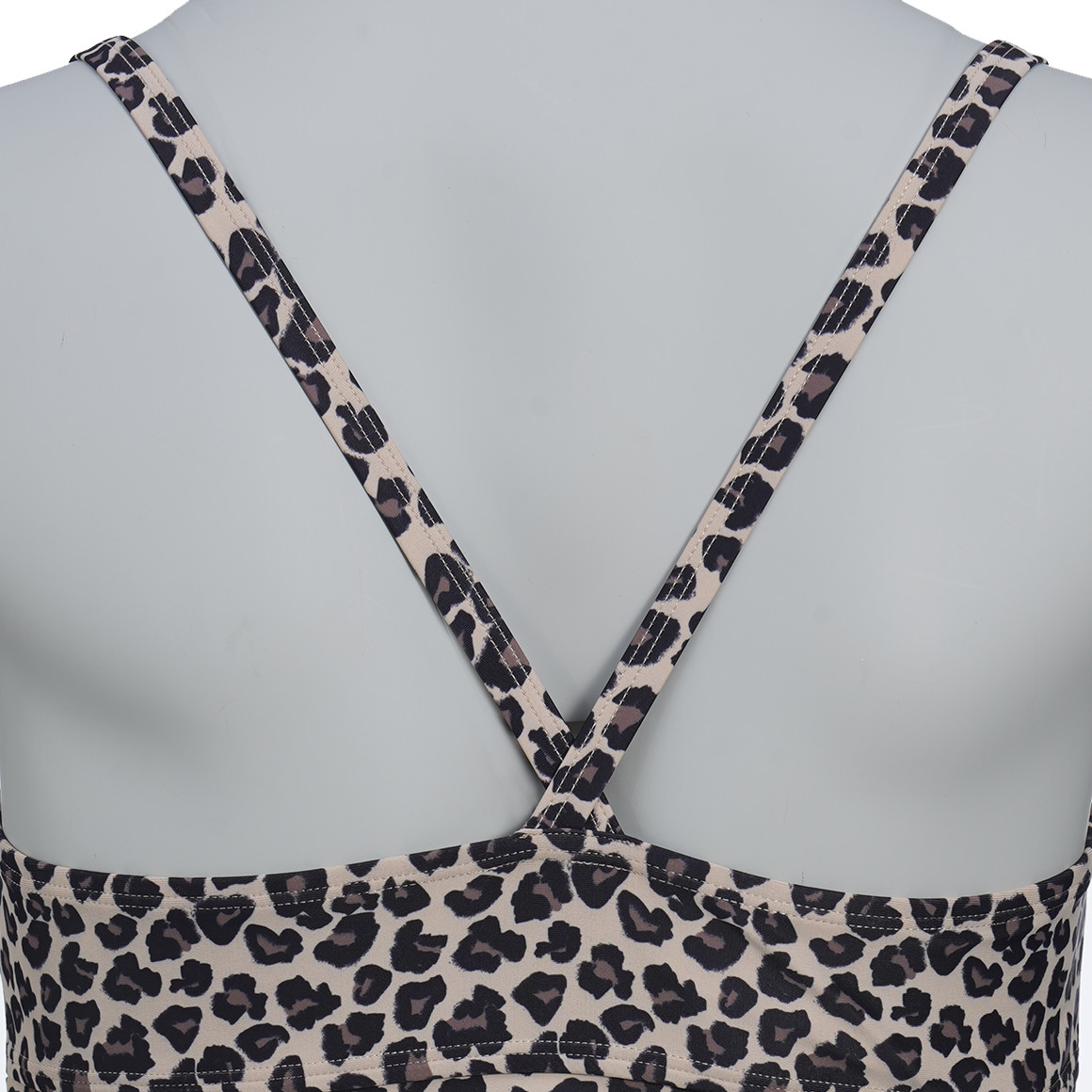 Damen Tankinioberteil im Leo-Look