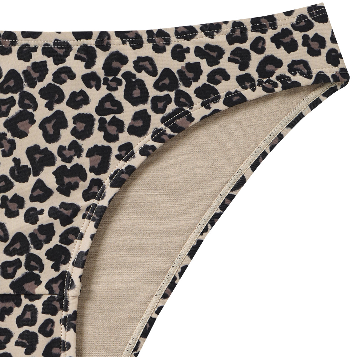 Damen Bikinislip mit Leo-Muster