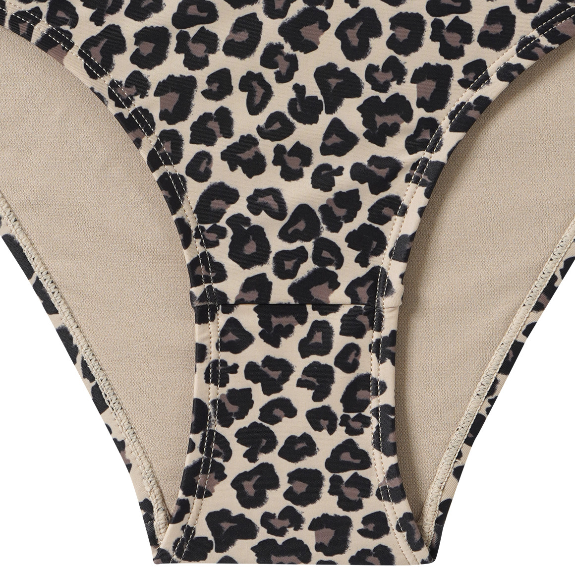 Damen Bikinislip mit Leo-Muster