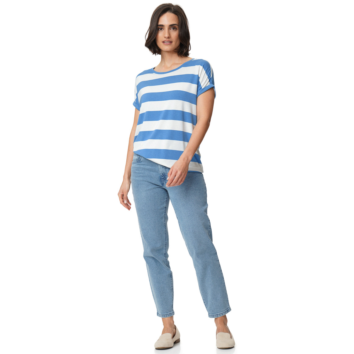 Damen T-Shirt mit Streifen