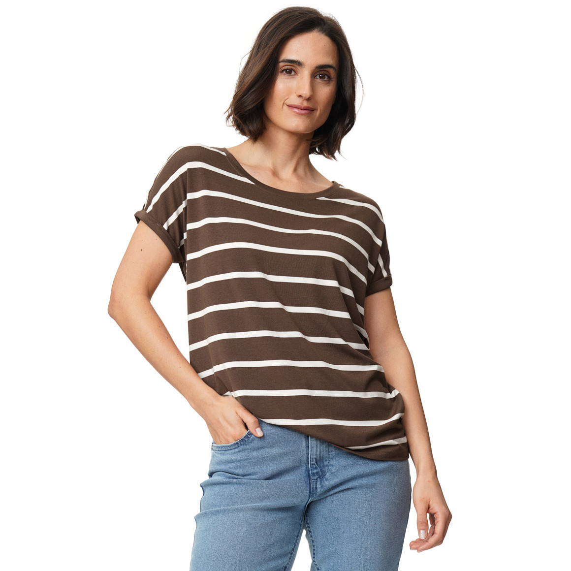 Damen T-Shirt mit Streifen