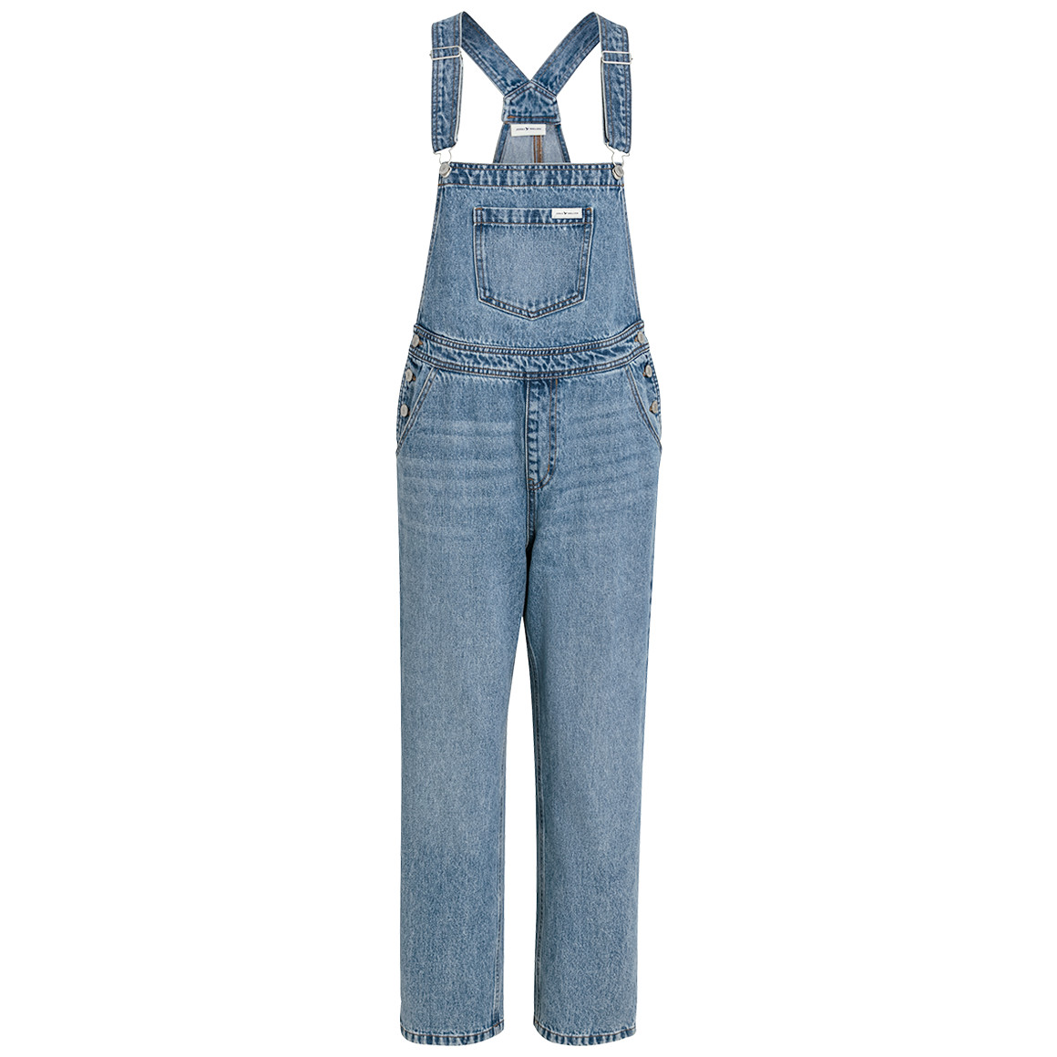 Damen Jeans-Latzhose mit Brusttasche