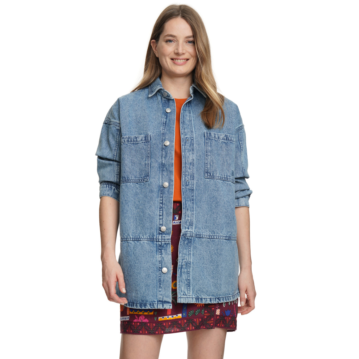 Damen Jeansjacke im Oversized-Look