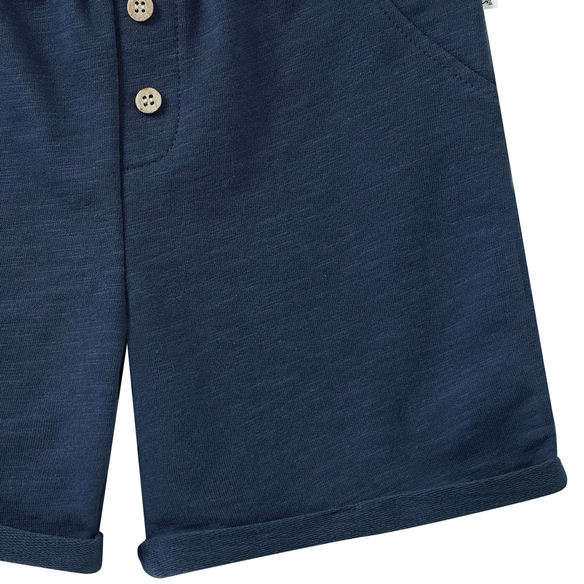Babyjoggingshort met vlamgaren