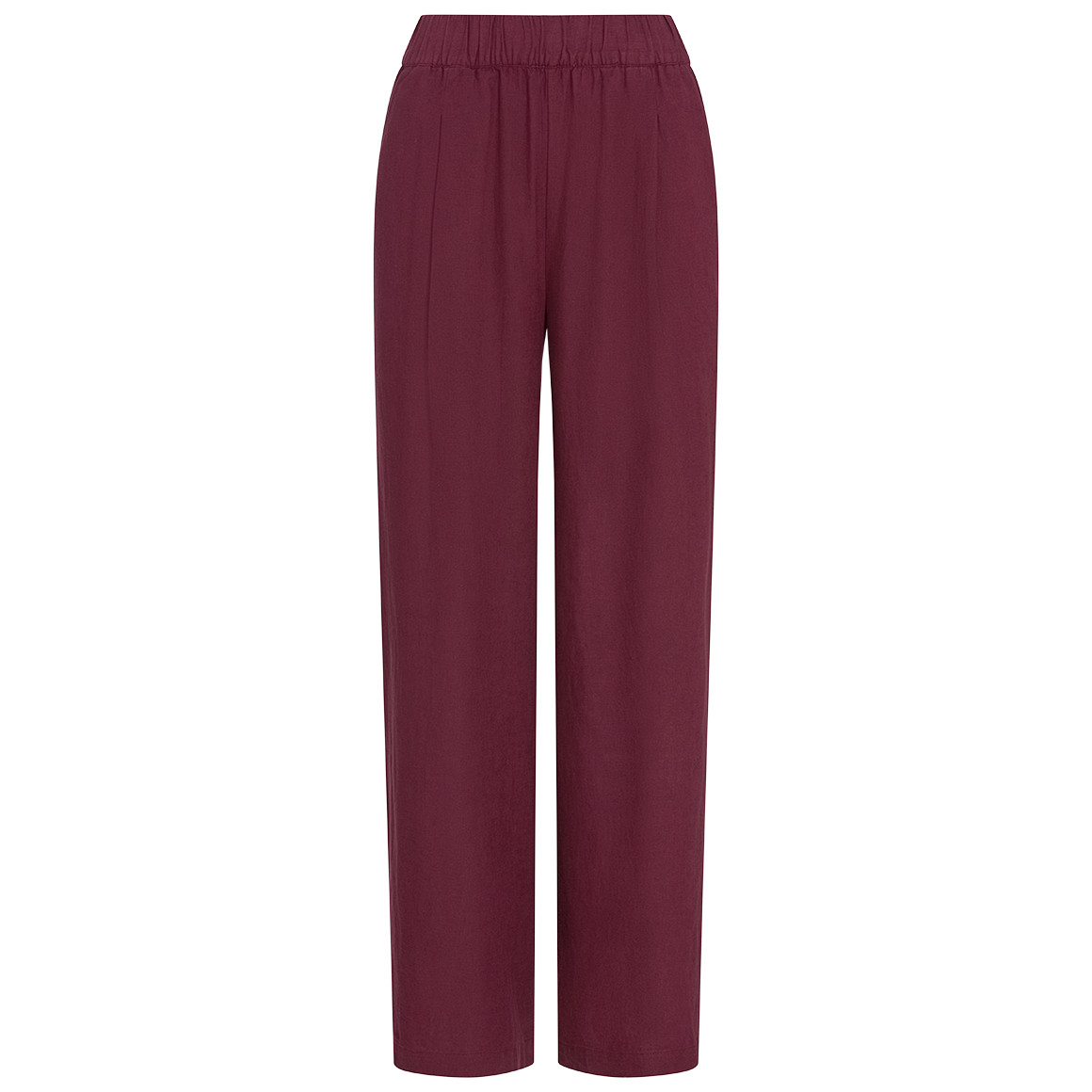 Damen Leinenhose im Wide-Leg-Style