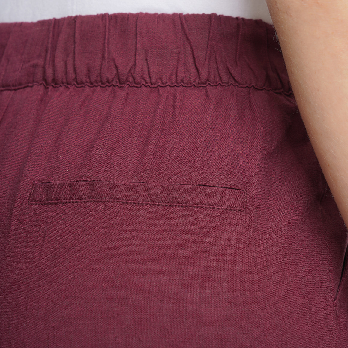 Damen Leinenhose im Wide-Leg-Style