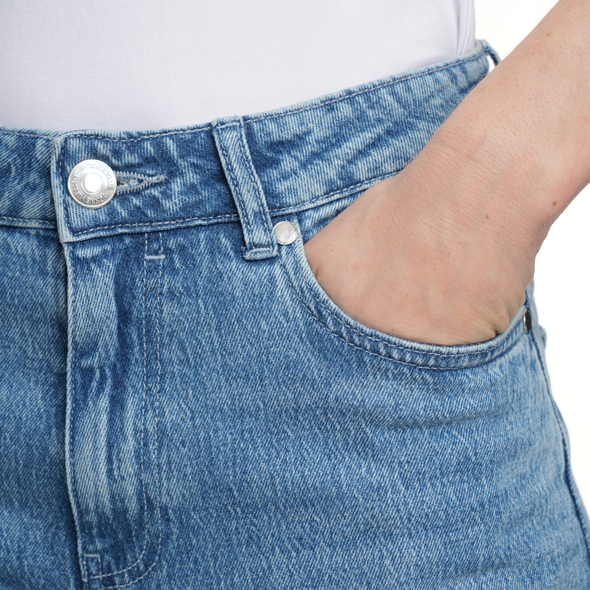 Damen Wide-Leg-Jeans im 5-Pocket-Style