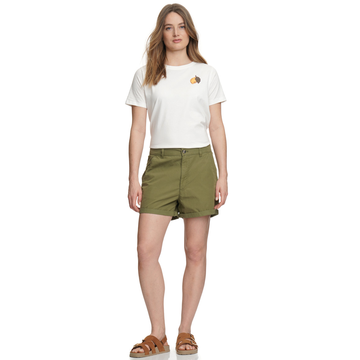 Damen Chinoshorts aus Baumwolle