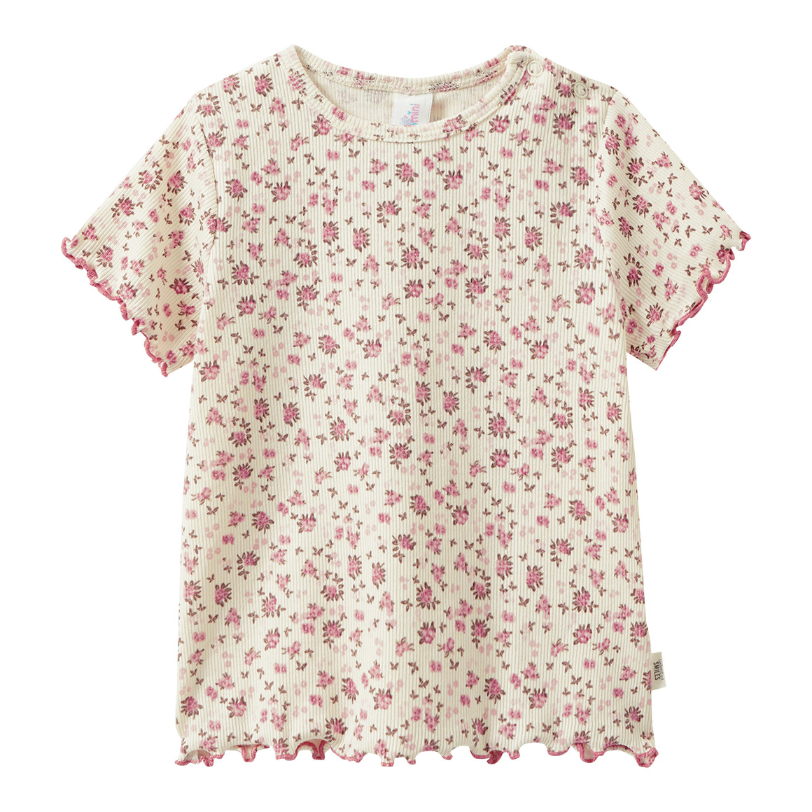 Baby T-Shirt mit Rippstruktur