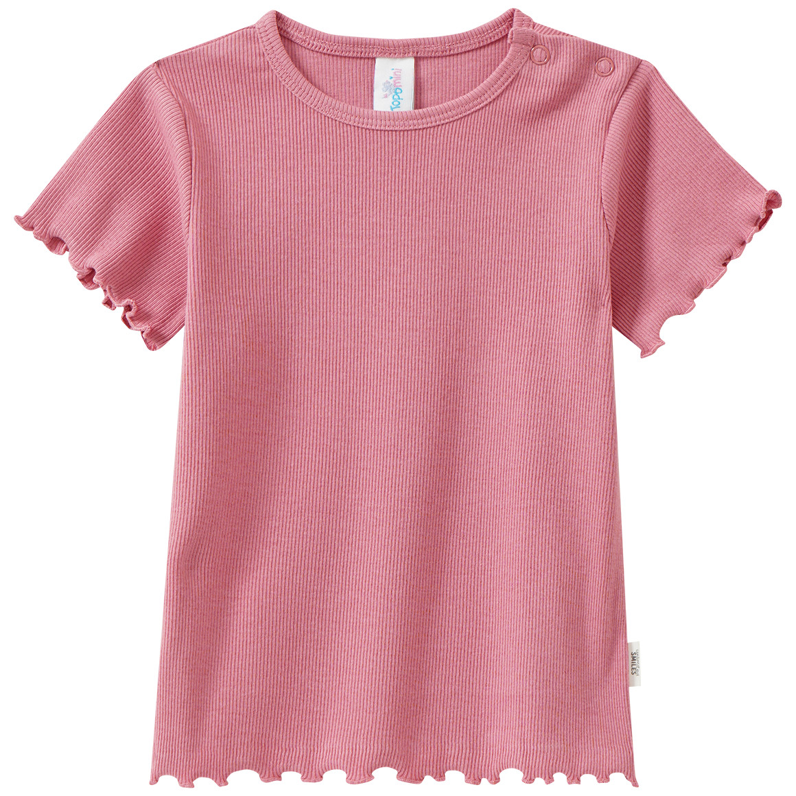 Baby T-Shirt mit Rippstruktur