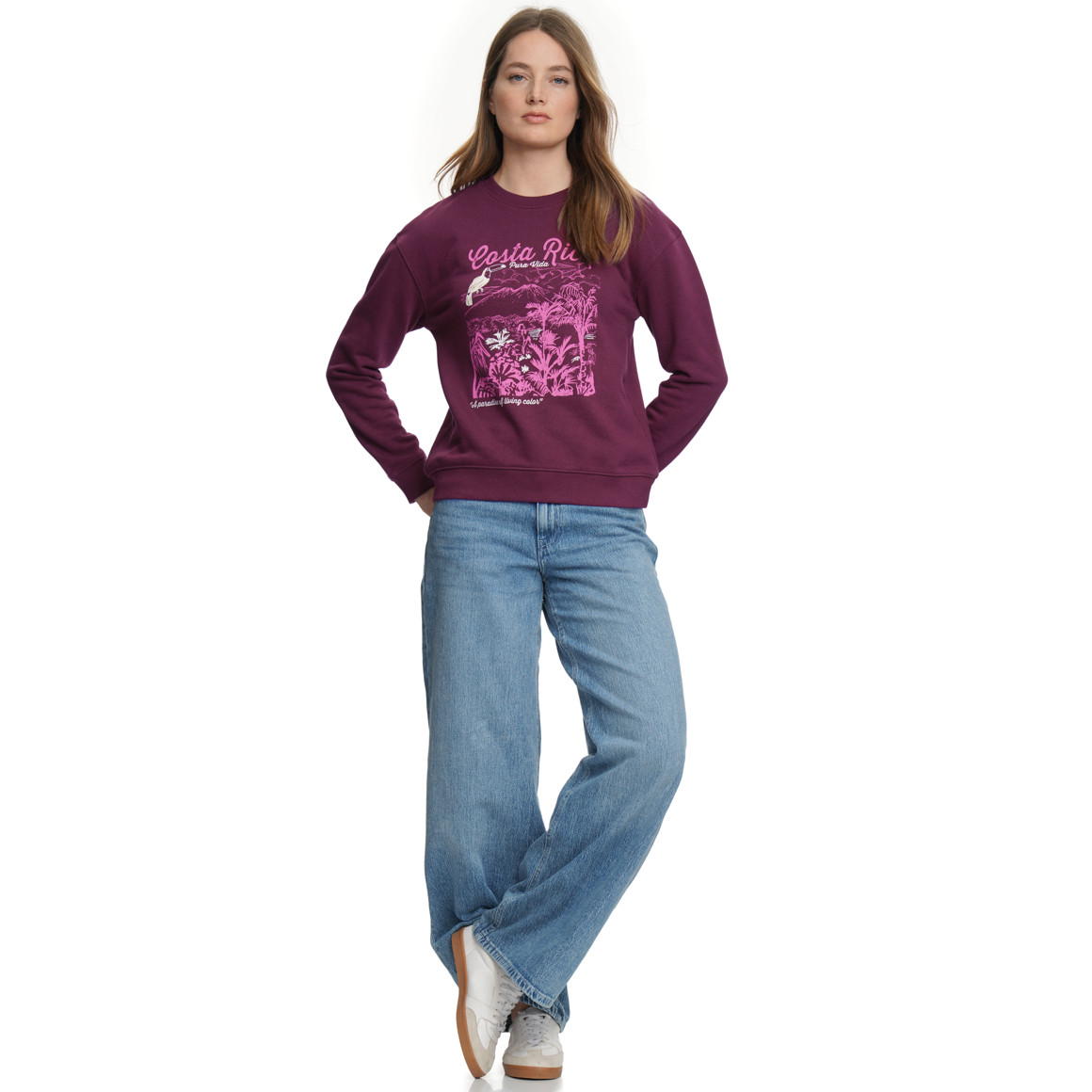 Damen Sweatshirt mit Print