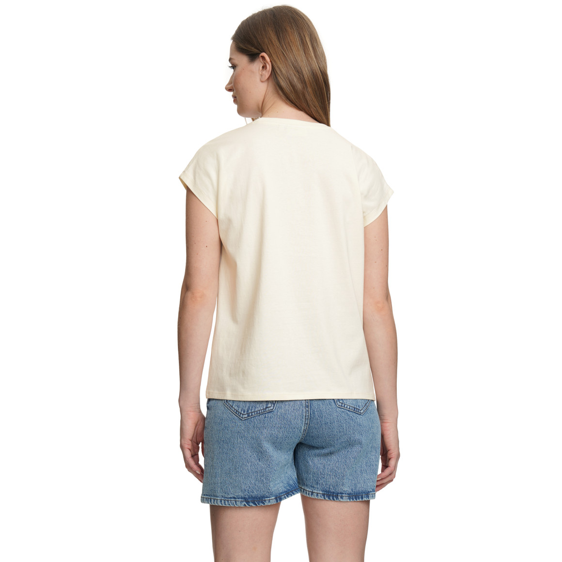 Damen T-Shirt mit überschnittenen Ärmeln