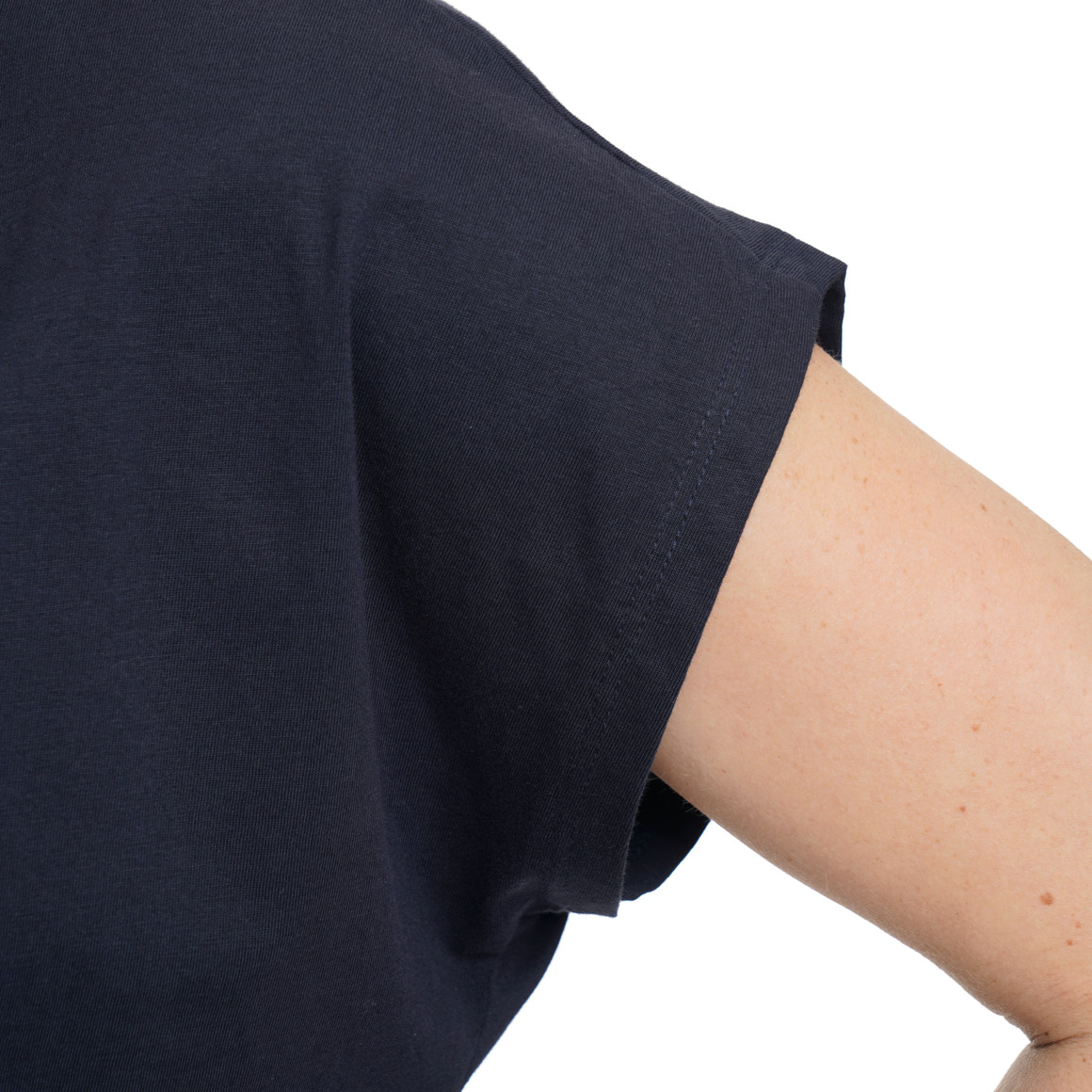 Damen T-Shirt mit überschnittenen Ärmeln