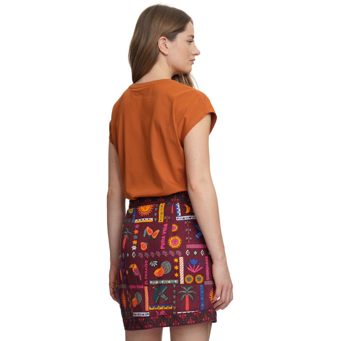 Damen T-Shirt mit überschnittenen Ärmeln