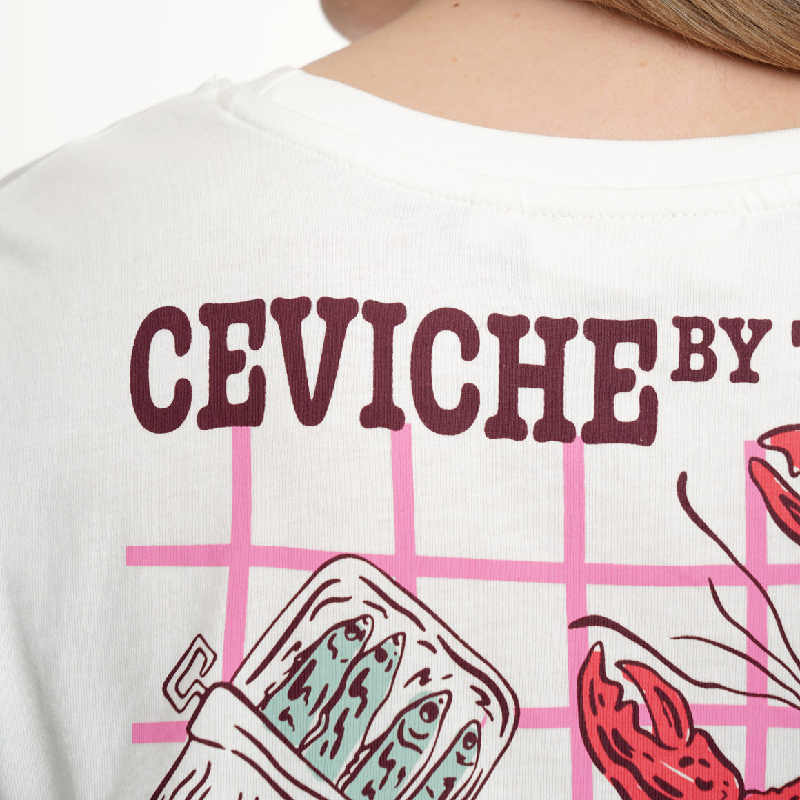 Damen T-Shirt mit Rücken-Print