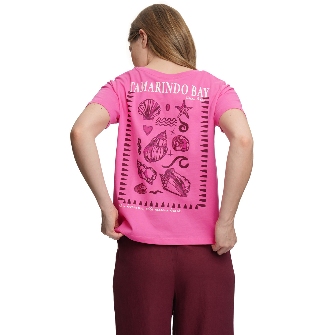 Damen T-Shirt mit Rücken-Print