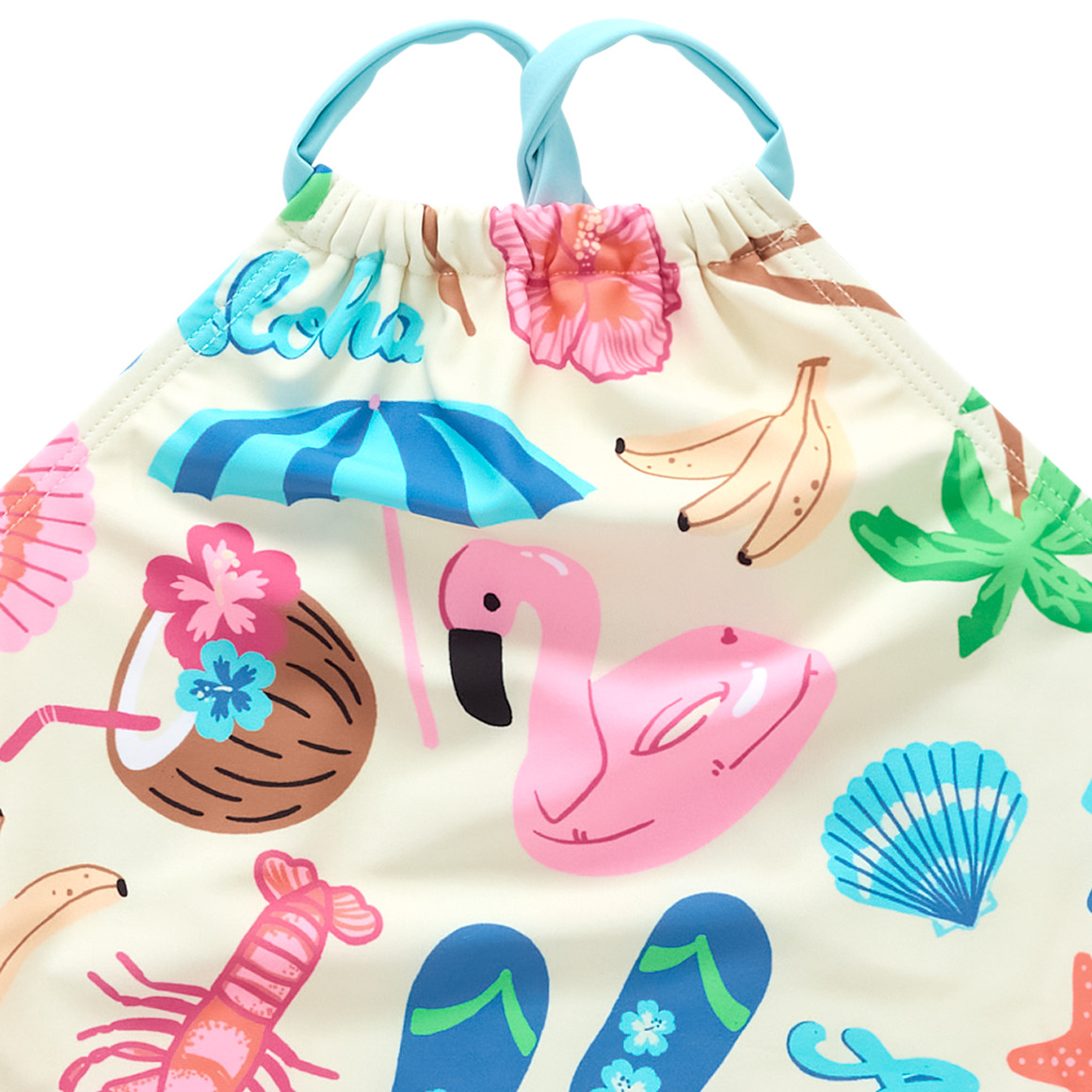 Baby Badeanzug mit sommerlichen Motiven