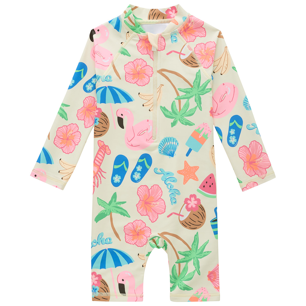 Baby UV-Set mit Badeoverall und Kappe UPF60