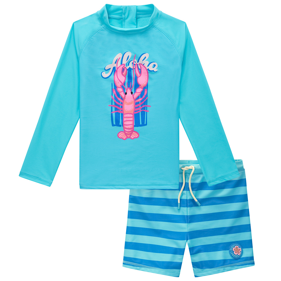 Kinder UV-Set mit Badeshirt und Hose UPF40