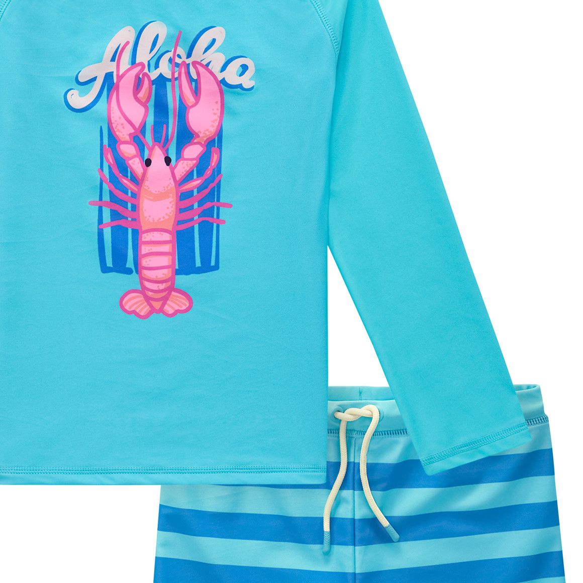 Kinder UV-Set mit Badeshirt und Hose UPF40