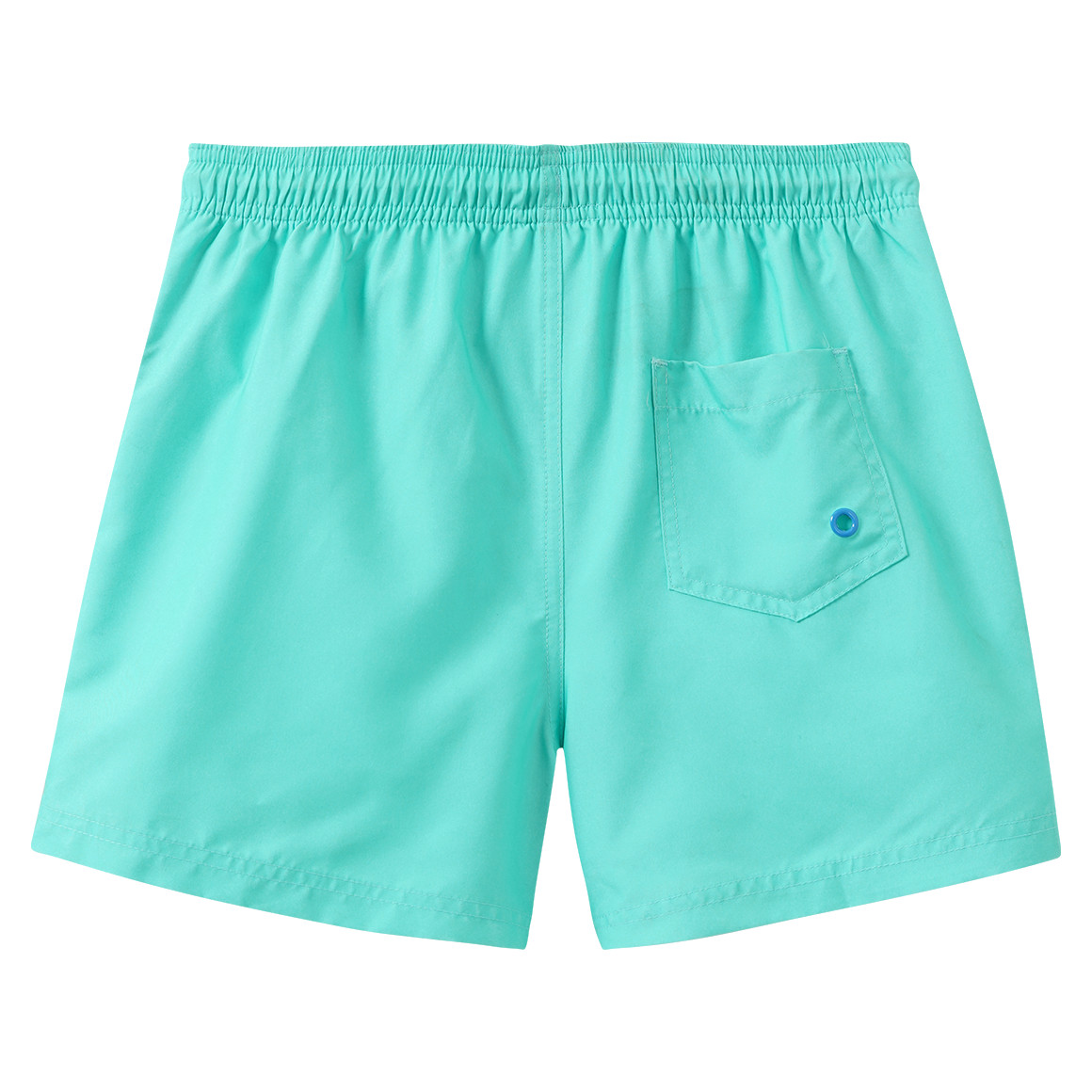 Jungen Badeshorts mit gummierter Applikation
