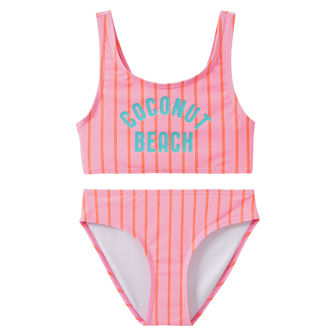 Mädchen Bikini mit Streifen