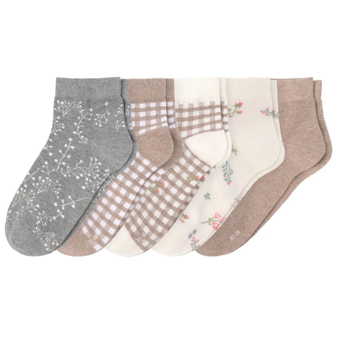 5 Paar Damen Sneaker-Socken im Set