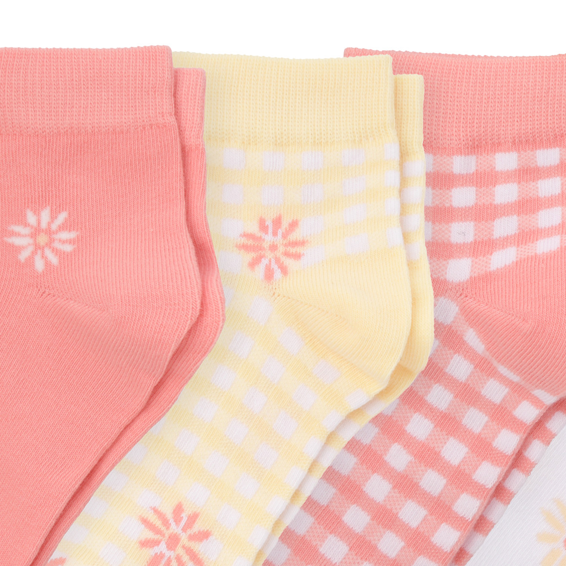 5 Paar Damen Sneaker-Socken im Muster-Mix