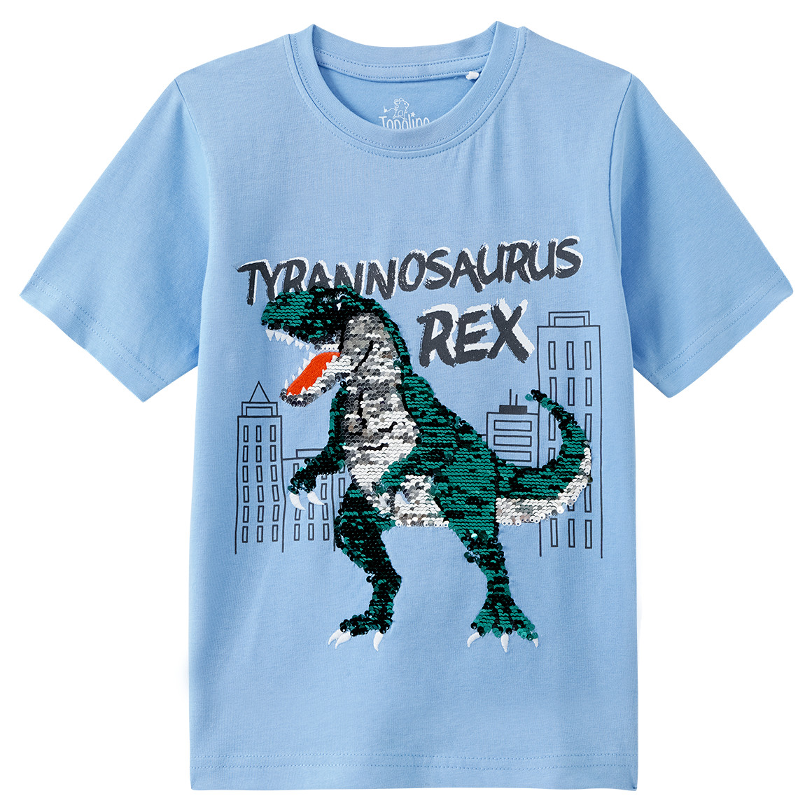 Jungen T-Shirt mit Wendepailletten