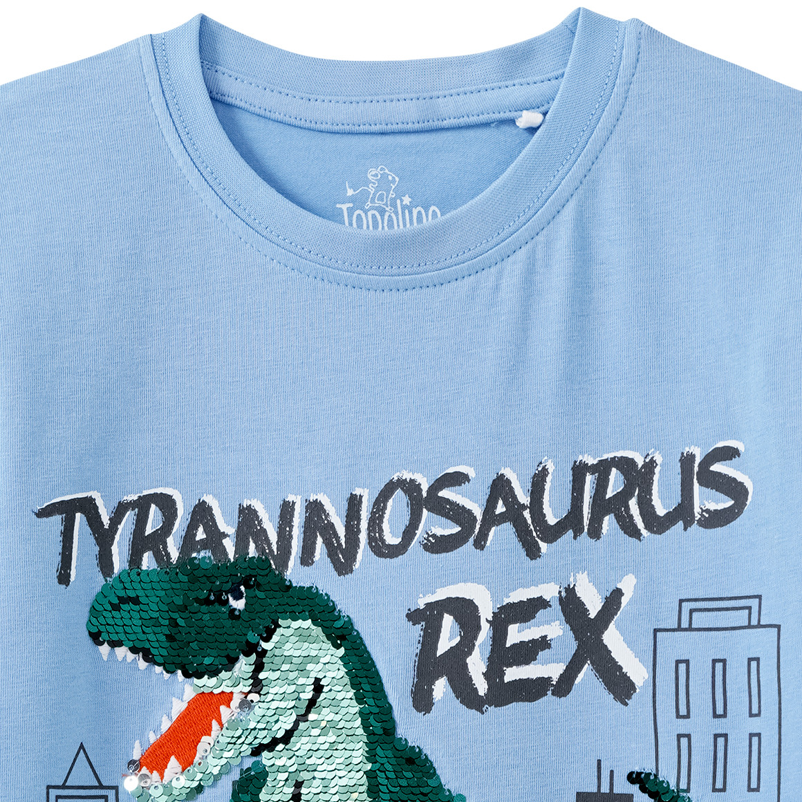 Jungen T-Shirt mit Wendepailletten