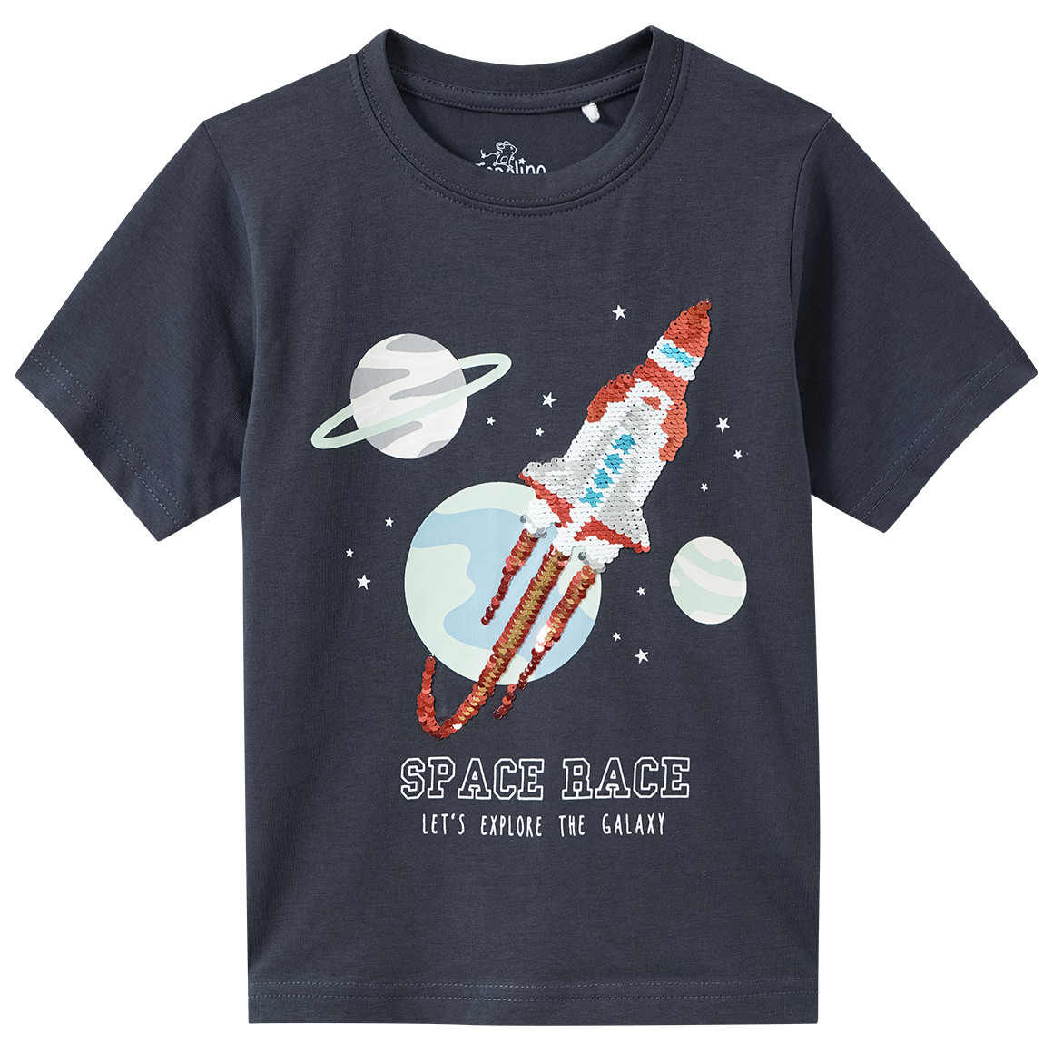 Jungen T-Shirt mit Wendepailletten