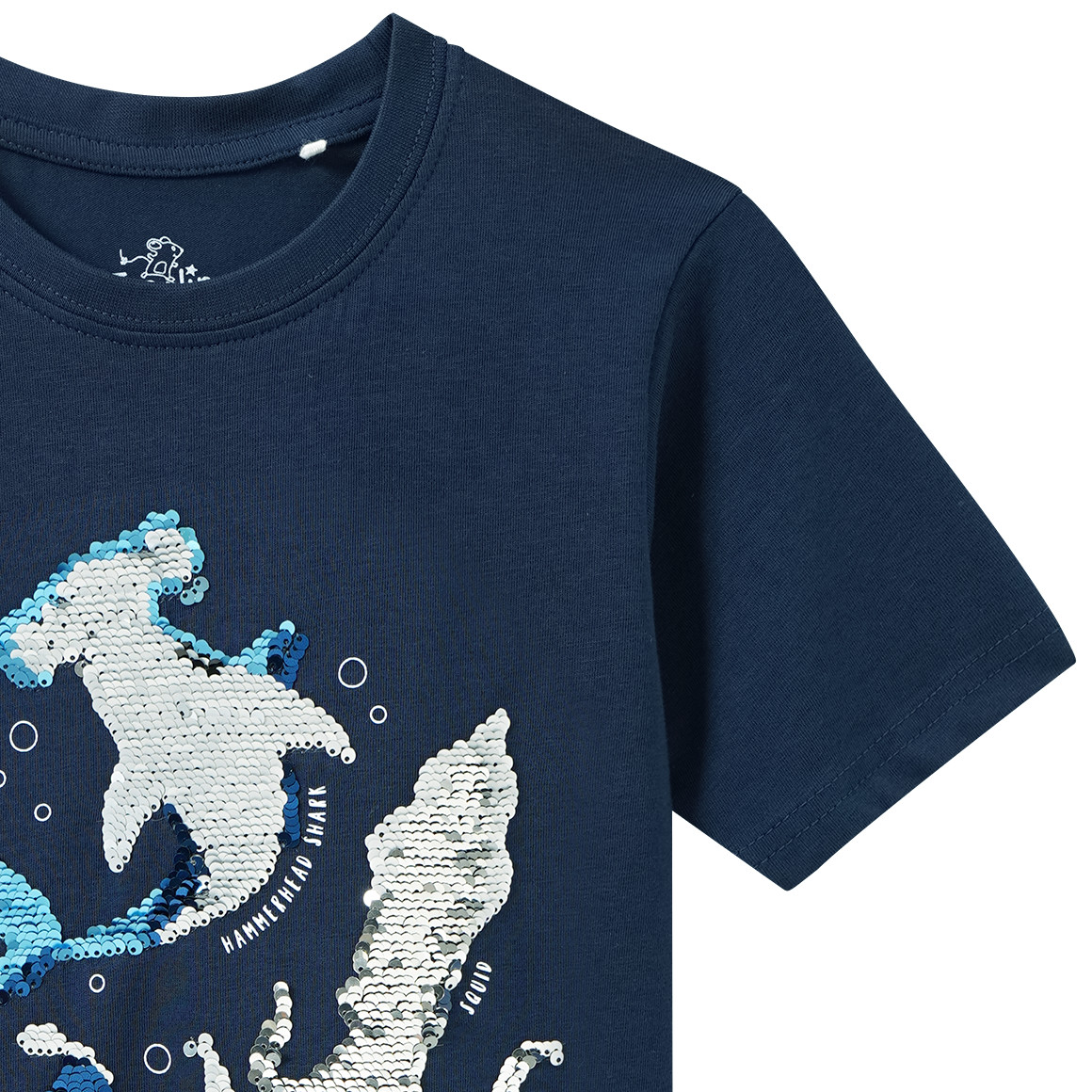 Jungen T-Shirt mit Wendepailletten