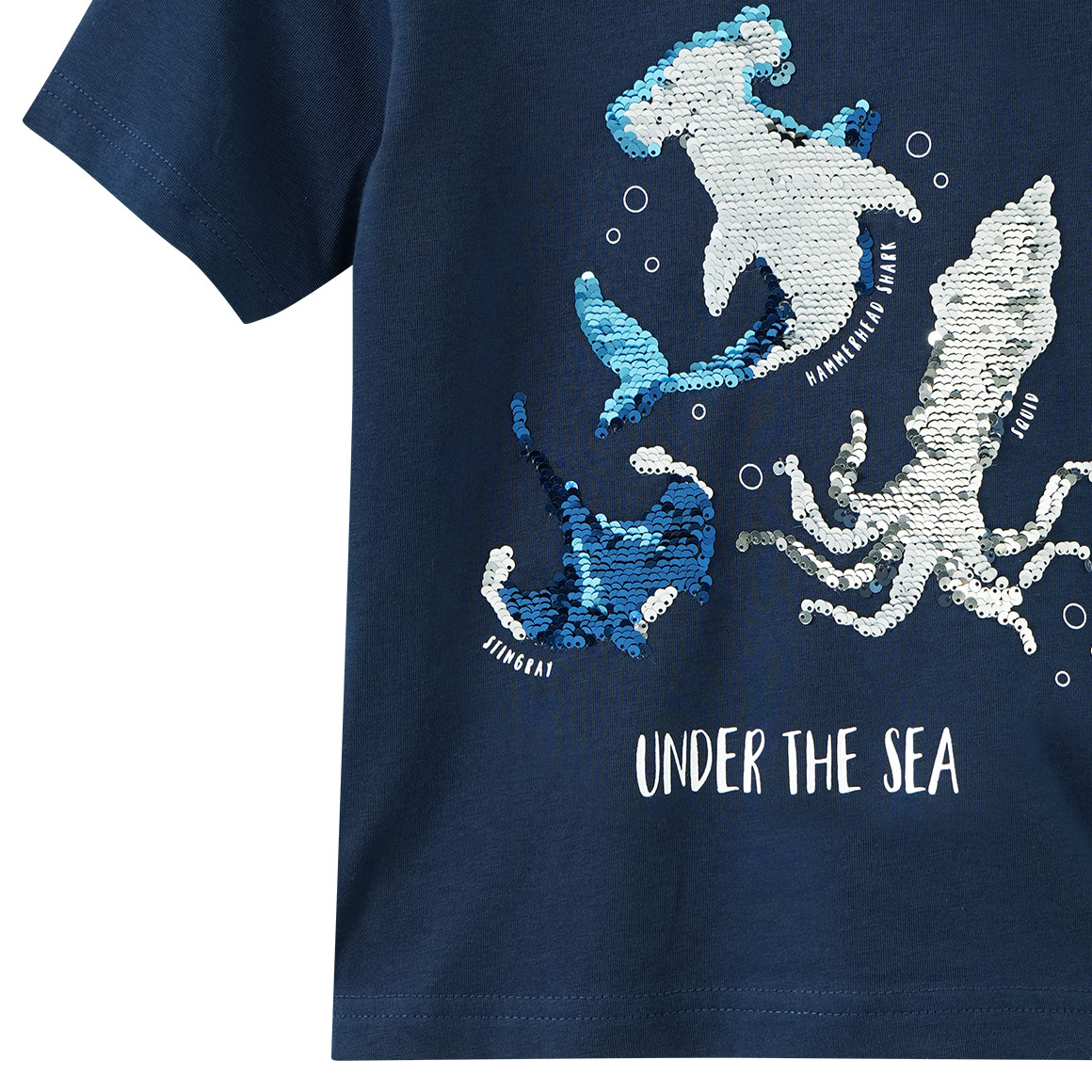 Jungen T-Shirt mit Wendepailletten