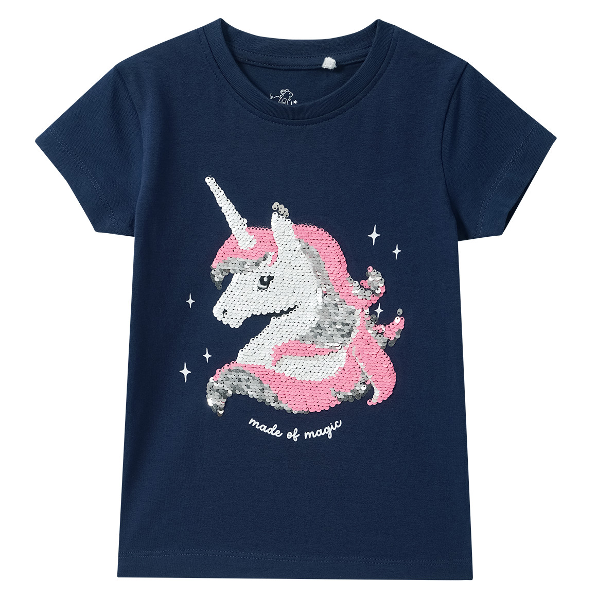Mädchen T-Shirt mit Wendepailletten