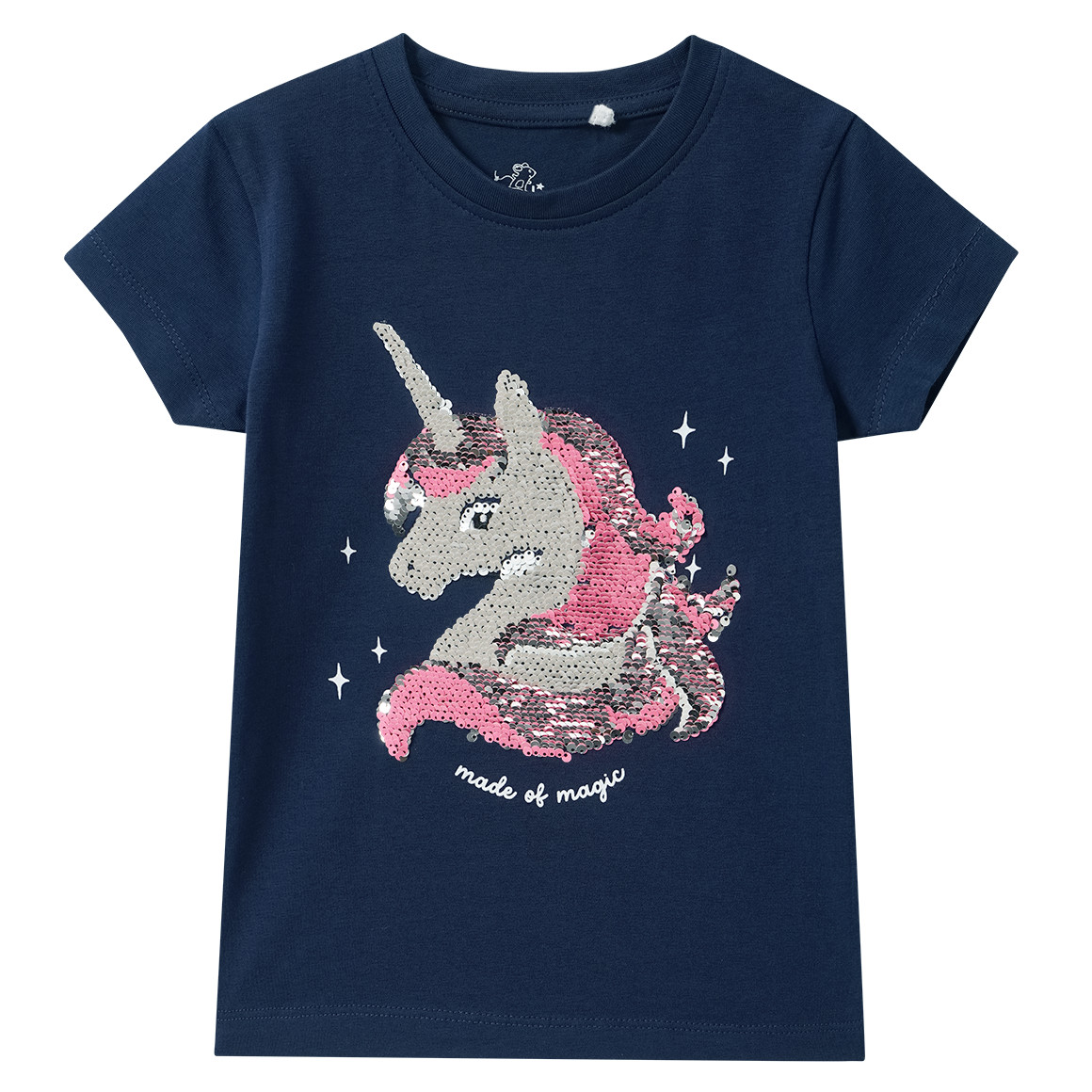 Mädchen T-Shirt mit Wendepailletten