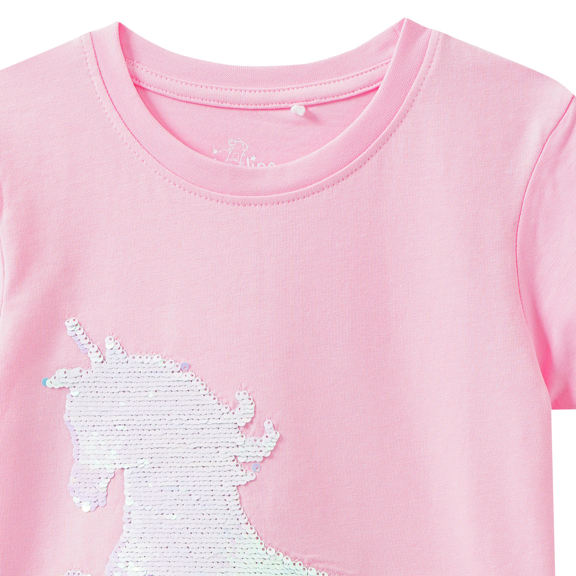 Mädchen T-Shirt mit Wendepailletten