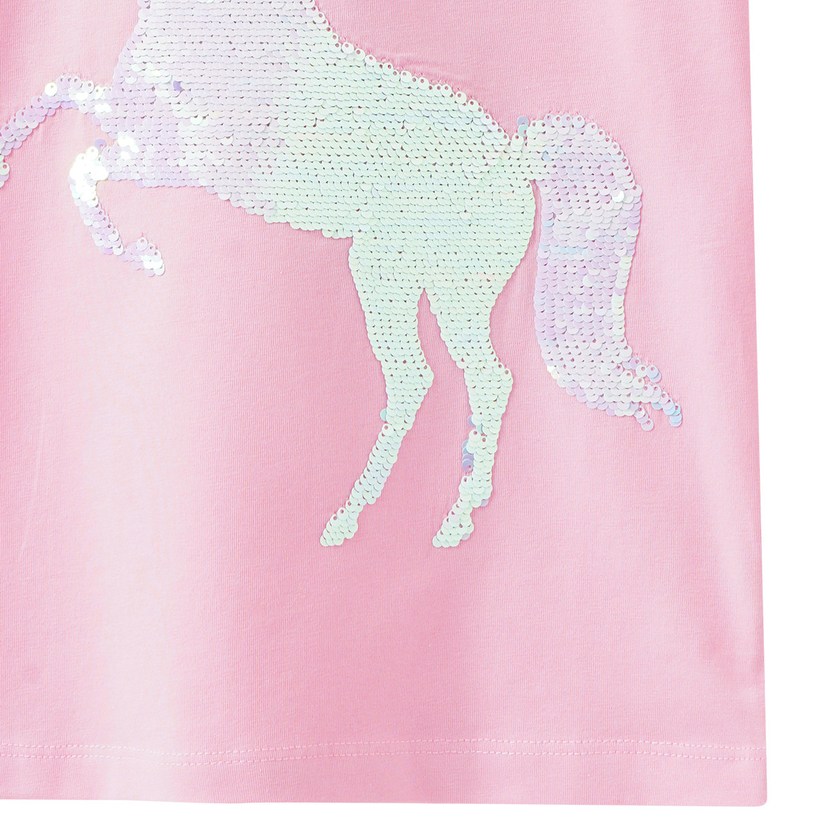Mädchen T-Shirt mit Wendepailletten