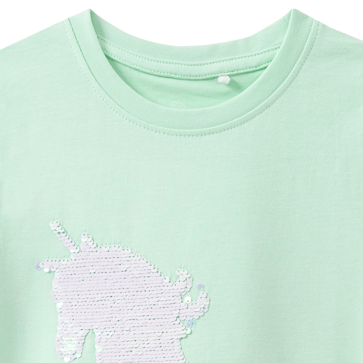 Mädchen T-Shirt mit Wendepailletten